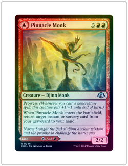 1x Pinnacle Monk, Foil, Magic the Gathering MTG NM - Image 1