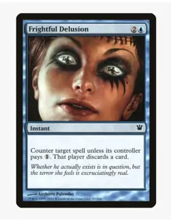 MTG Frightful Delusion (FOIL) #57 Innistrad (ISD) Near Mint NM Magic Card - Image 1