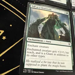 Tall as a Beanstalk x4 #178 Throne of Eldraine MTG Near Mint Common - Image 2