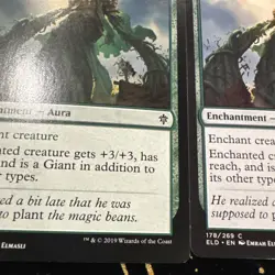Tall as a Beanstalk x4 #178 Throne of Eldraine MTG Near Mint Common - Image 3