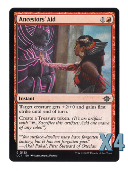 MTG-NM Playset(X4)-Ancestors' Aid-132-The Lost Caverns of Ixalan - Image 1