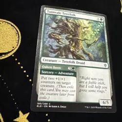Magic the Gathering MTG Tuinvale Treefolk (180) Throne of Eldraine LP - Image 1