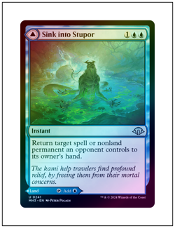 1x Sink into Stupor, Foil, Magic the Gathering MTG NM - Image 1