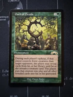 MTG Oath of Druids NM From Exodus Magic The Gather Near Mint - Image 1