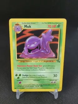 1999 Pokemon Fossil Set 28/62 Muk - Image 1