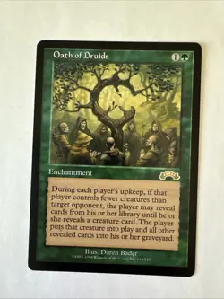 ​Oath of Druids - Exodus - Moderately Played EN MTG​ - Image 1