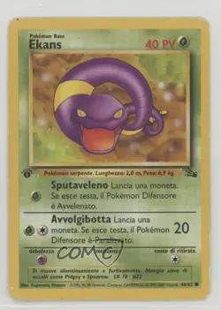Ekans French 1st Ed. Pokemon Fossil #46 1999 - Image 1