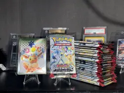 Pokemon TCG Prismatic Evolutions Loose Pack Lot of 25 + ETB Sleeves. New Sealed - Image 1