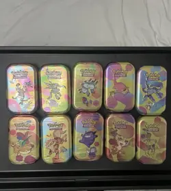 Pokemon TCG Scarlet & Violet 151-Tins (10) Factory Sealed - Image 1