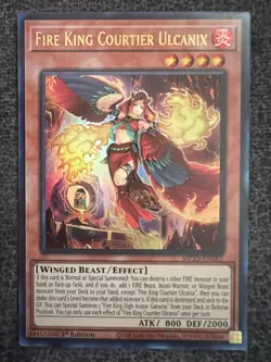 Yugioh Fire King Courtier Ulcanix MP25-EN262 Ultra Rare 1st Edition NM - Image 1
