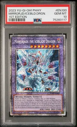 Yugioh - PSA 10 - Mirrorjade the Iceblade Dragon - Starlight Rare - PHHY-EN100 - Image 1