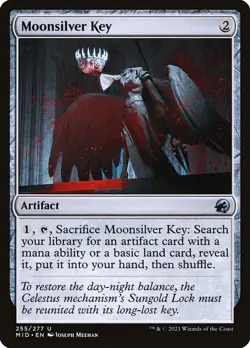 Moonsilver Key #255/277 MTG Innistrad: Midnight Hunt MID Uncommon Near Mint - Image 1