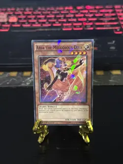 SP15-EN018 Aria the Melodious Diva :: Shatterfoil Rare 1st Edition Mint YuGiOh C - Image 1