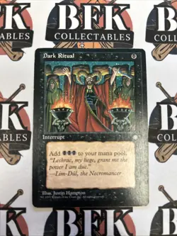 MTG ~ Dark Ritual ~ Ice Age #120 ~ Vintage English Magic Card ~ LP - Image 1