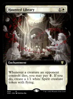 Haunted Library (Extended Art) 44 R Commander: Innistrad: Crimson Vow - Image 1