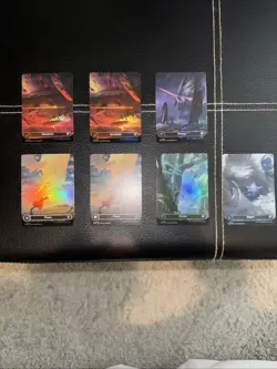 7x MTG Edge of Eternities (Borderless Foil) Full Art Magic TCG Stellar Galaxy - Image 1