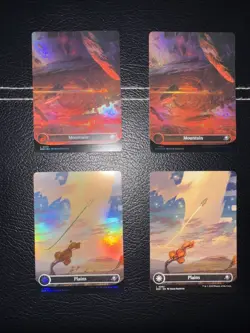 7x MTG Edge of Eternities (Borderless Foil) Full Art Magic TCG Stellar Galaxy - Image 2