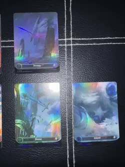 7x MTG Edge of Eternities (Borderless Foil) Full Art Magic TCG Stellar Galaxy - Image 3