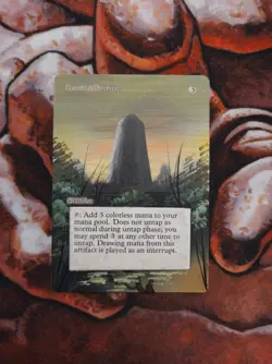 Magic the Gathering Basalt Monolith Hand Painted Unique Custom MTG Alter - Image 1