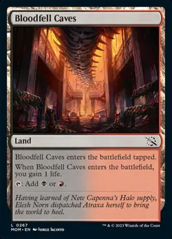 Bloodfell Caves - Foil - March of the Machine #0267 MTG Magic The Gathering - Image 1