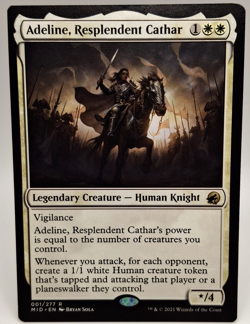 MTG Adeline, Resplendent Cathar Rare Innistrad Midnight Hunt 001/277 - 194 - Image 1