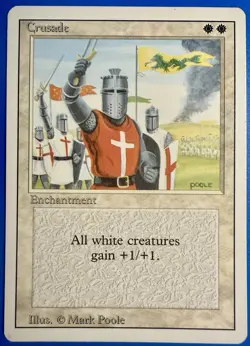 1 BANNED MTG Magic The Gathering Cruzade | Revised Edition 3ED | 1994 | LP-NM - Image 1