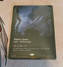 Watery Grave (Borderless) Edge of Eternities Pack Fresh MTG MINT - Image 1