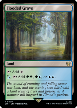 Flooded Grove [The Lord of the Rings: Tales of Middle-Earth Commander] Magic MTG - Image 1