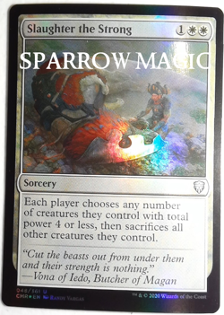 4 Slaughter the Strong FOIL 4x x4 - M/NM - Commander Legends - SPARROW MAGIC - Image 1