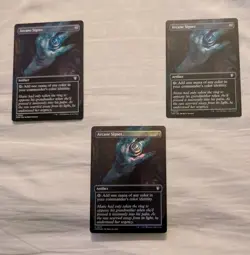 Arcane Signet (Borderless) Commander Masters (Set Of 3: 1 Foil, 2 Regular) - Image 1