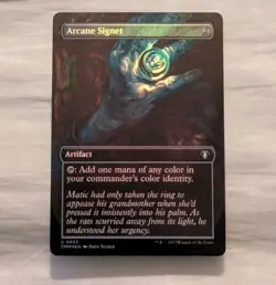 Arcane Signet (Borderless) Commander Masters (Set Of 3: 1 Foil, 2 Regular) - Image 4