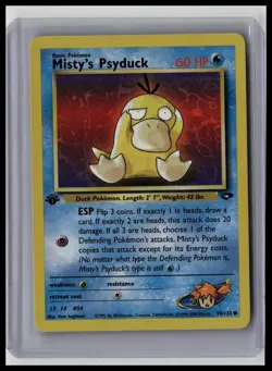 Misty's Psyduck - 1st Edition Gym Challenge 90/132 Common Non-Holo Pokemon TCG - Image 1