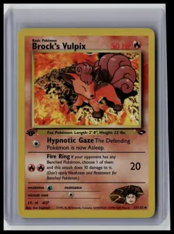 Brock's Vulpix - 1st Edition Gym Challenge 37/132 Uncommon Non-Holo Pokemon TCG - Image 1