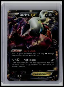 Darkrai EX - Dark Explorers 63/108 Ultra Rare Holo Pokemon TCG - Image 1