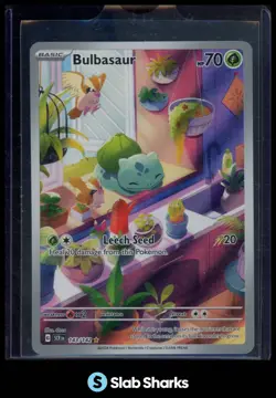 2024 POKEMON SCARLET & VIOLET STELLAR CROWN 143/142 BULBASAUR ILLUSTRATION RARE - Image 1