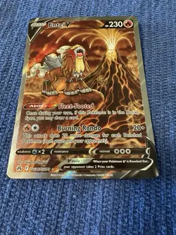 Entei V GG36/GG70 Crown Zenith Galarian Gallery Pokemon TCG NM - Image 1