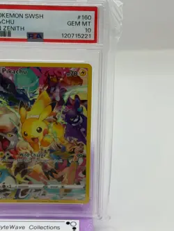 PSA 10 PIKACHU 160 CROWN ZENITH SWORD & SHIELD POKEMON MINT - Image 3