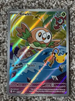 Pokemon Rowlet 043 First Partner Pack Promo Holo - Image 1