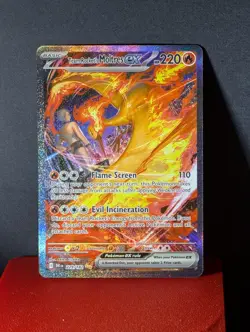 Pokemon TCG Destined Rivals 229 Team Rocket's Moltres EX Special Illustration Ra - Image 1