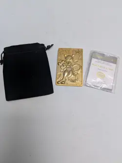 Pokemon Gold Plated Card 1999 Mewtwo VTG With Cert Nintendo Seal PromoVGC Case - Image 1