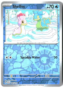 Shellos 046/191 Common Surging Sparks Pokemon Reverse Holo Near Mint - Image 1