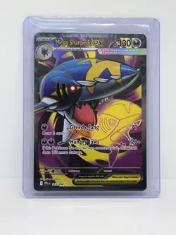 Pokemon TCG Mega Sharpedo EX 113 Holo Ultra Rare Full Art Phantasmal Flames - Image 1
