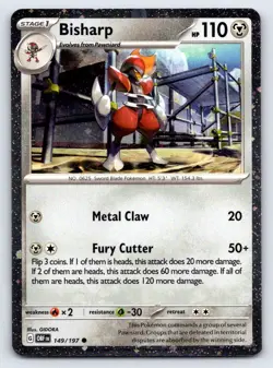 Bisharp 149/197 Holo Promo (Cosmo Holo) Pokemon Near Mint - Image 1