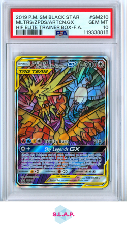 MLTRS/ZPDS/ARTCN.GX HIF ETB-F.A. POKEMON SM BLACK STR PRM 2019 SM210 PSA 10 - Image 1