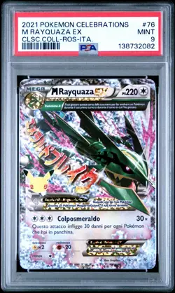 Pokemon PSA 9 M Rayquaza Ex #76 Classic Collection Gran Festa 2021 Italiano - Image 2