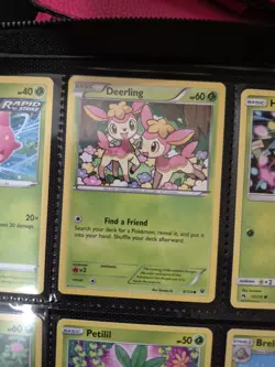 Pokemon Cute Pink Grass Type 9 Card Lot Bundle Hoppip Deerling - Image 3