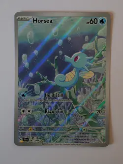 Pokemon TCG Shrouded Fable Horsea 067/064 Holo Illustration Rare - Image 1