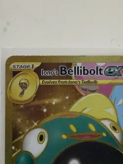 Iono's Bellibolt EX 188/159 Gold Hyper Rare Pokemon TCG Journey Together - Image 3