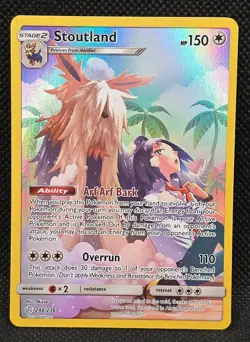 Stoutland (Secret) 248/236 Secret Rare Holo SM Cosmic Eclipse 2019 Pokemon MP - Image 1