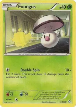 Foongus 17/124 - Pokemon Dragons Exalted Common Card - Image 1
